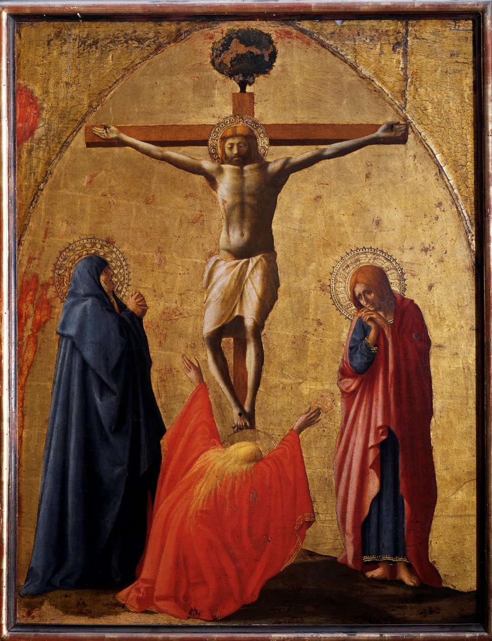 Çarmıha germe - panelde tempera by Tommaso Masaccio
