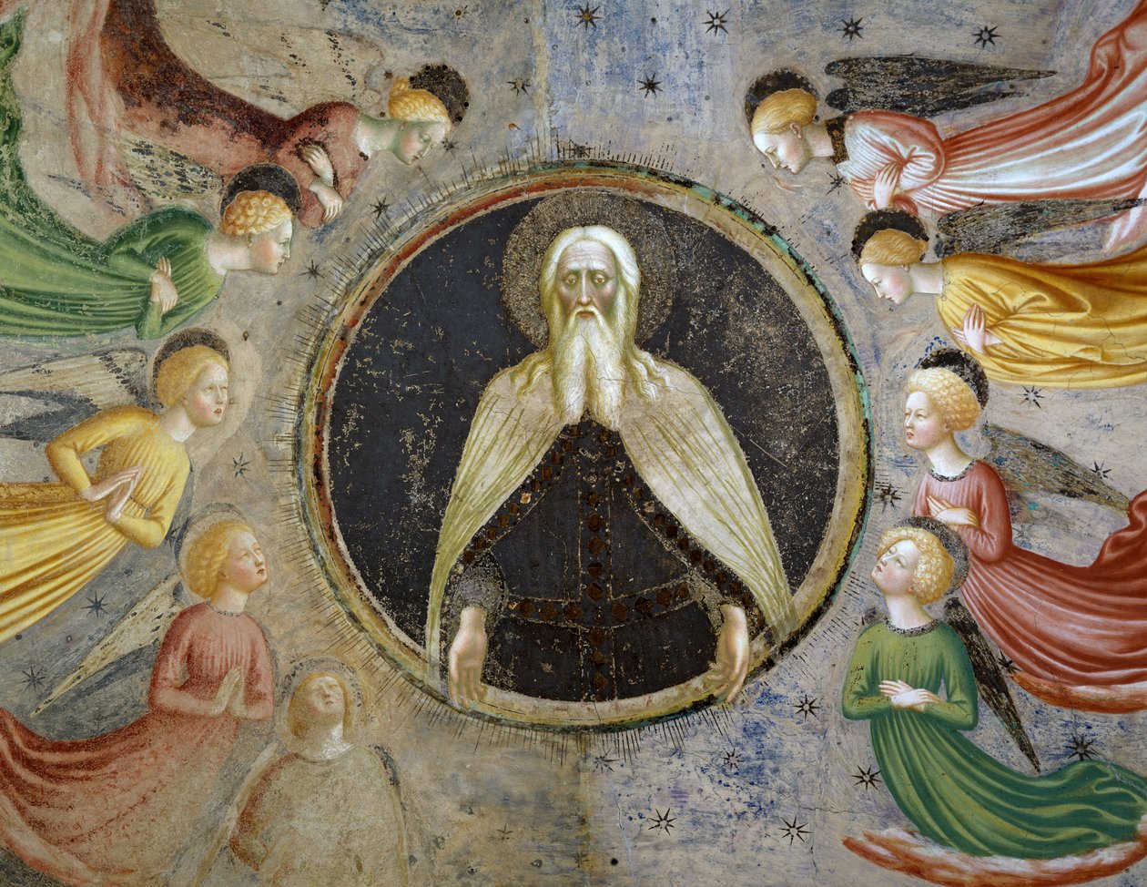 Meleklerle çevrili sonsuz baba by Tommaso Masolino da Panicale