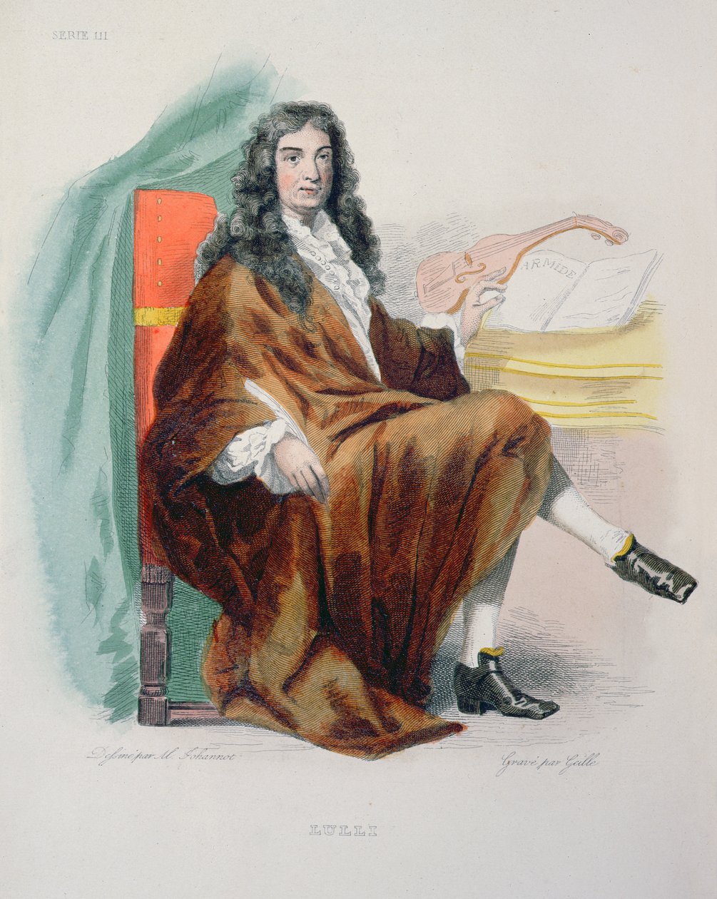Jean-Baptiste Lully (1632-87), 1841 by Tony Johannot