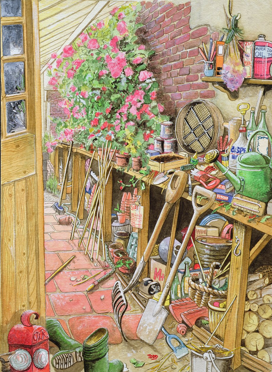 Potting Up, 1997 (kağıt üzerinde wc) by Tony Todd