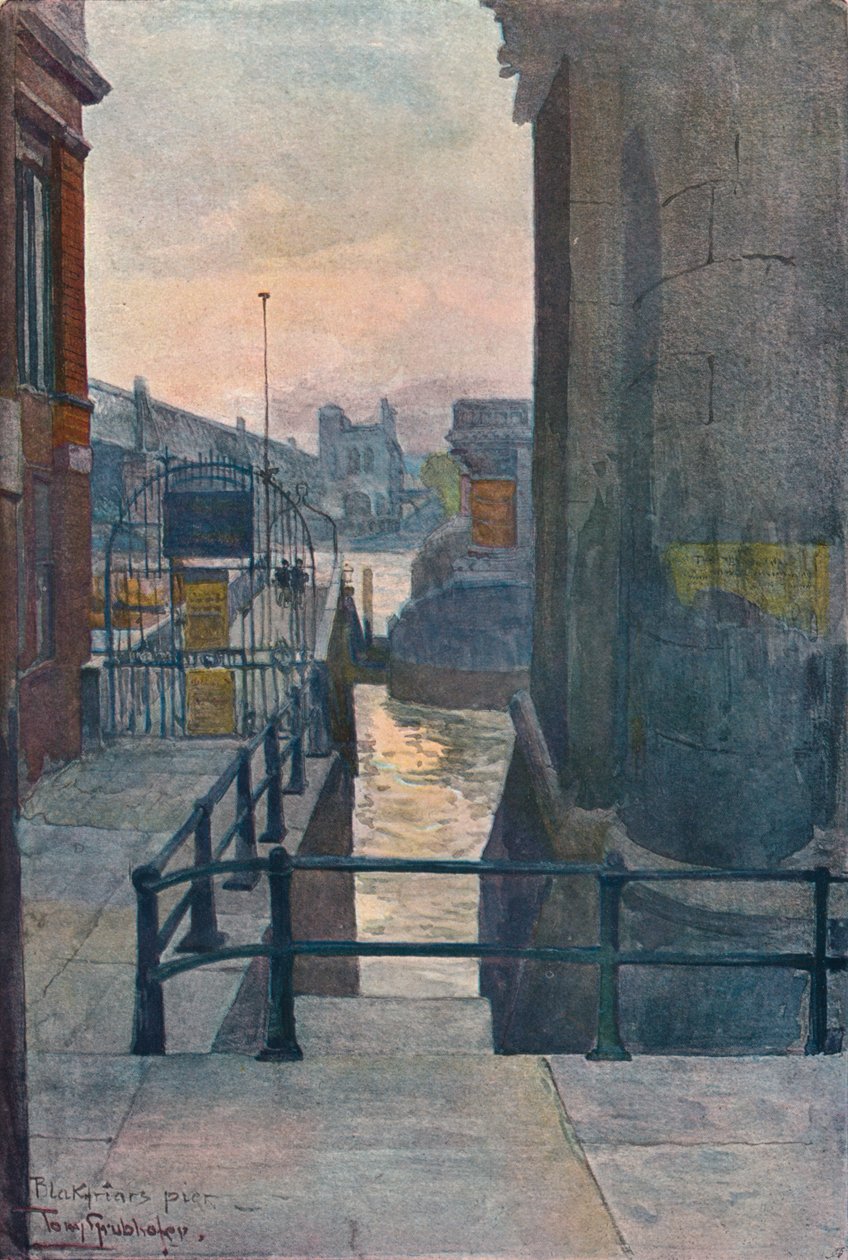 Blackfriars İskelesi, c1901 by Tony Grubhofer