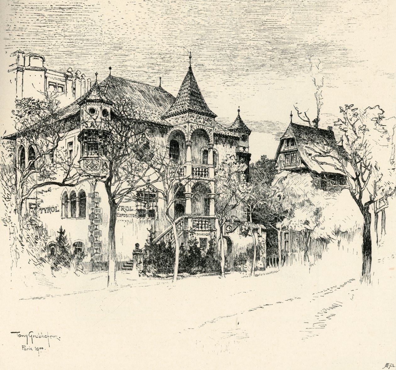 Chateau Tyrolen, Tony Grubhofer, 1900. by Tony Grubhofer