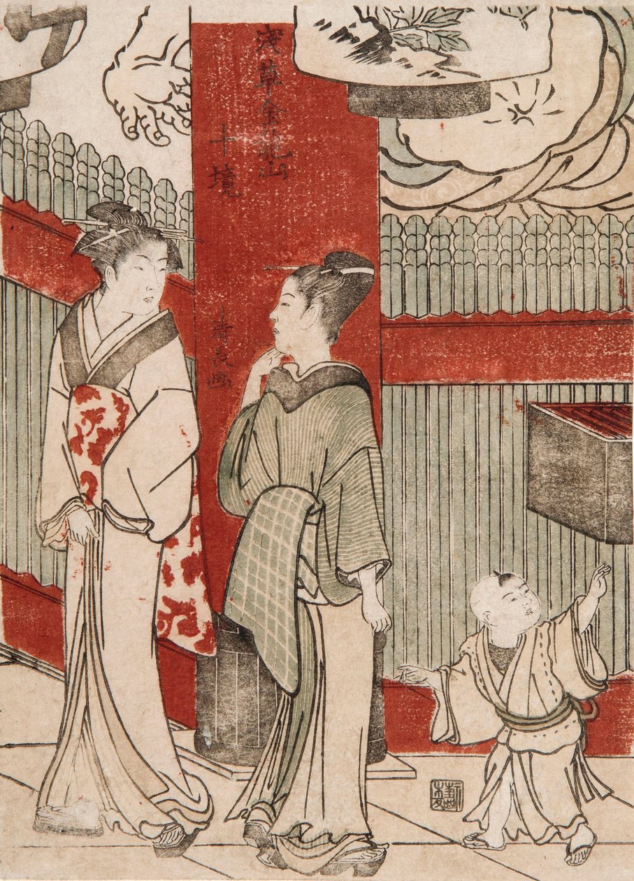 gravür by Torii Kiyonaga