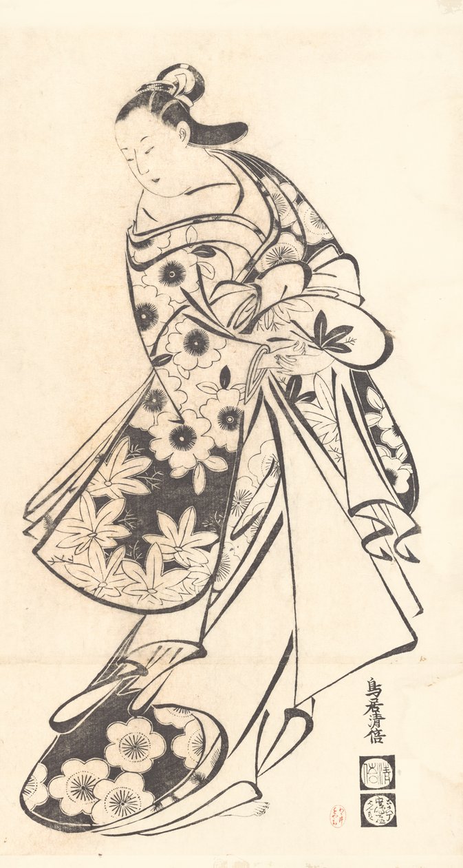 Nezaketçi, ca. 1712., yaklaşık 1712. by Torii Kiyomasu I