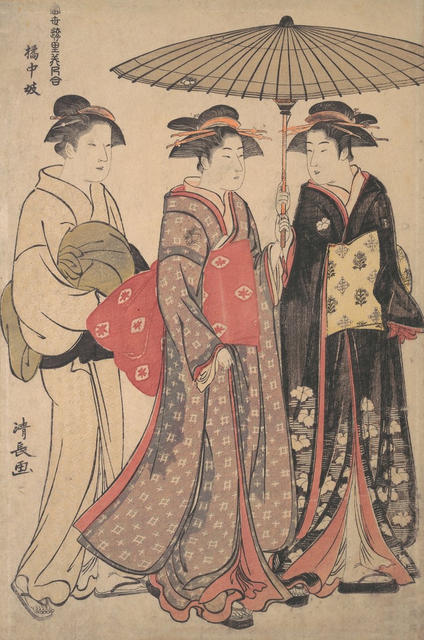 Tachibana Sokağı Dansçıları, 1742-1815. by Torii Kiyonaga