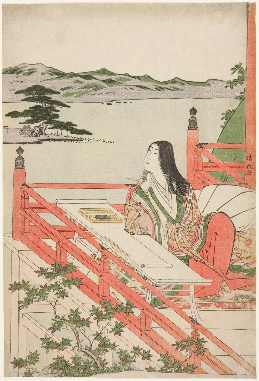 Murasaki Şikibu by Torii Kiyonaga