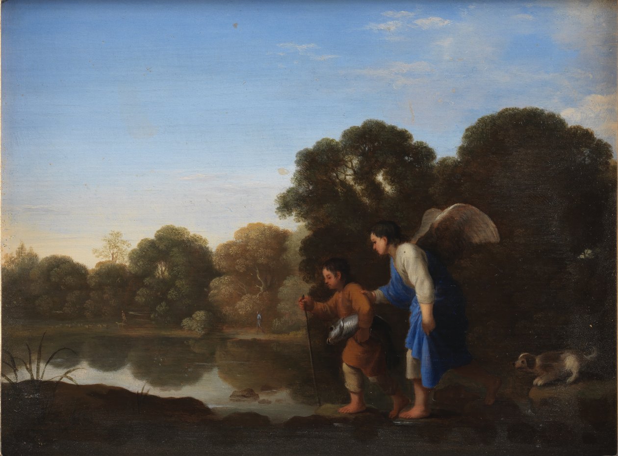 Genç Tobiah ve Melek by Toussaint Gelton