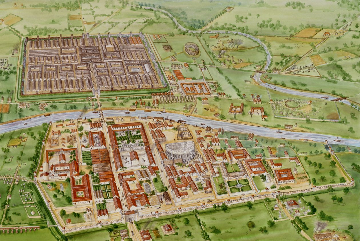Roman York, c3. yüzyıl, 1990-2010 by Tracy Croft