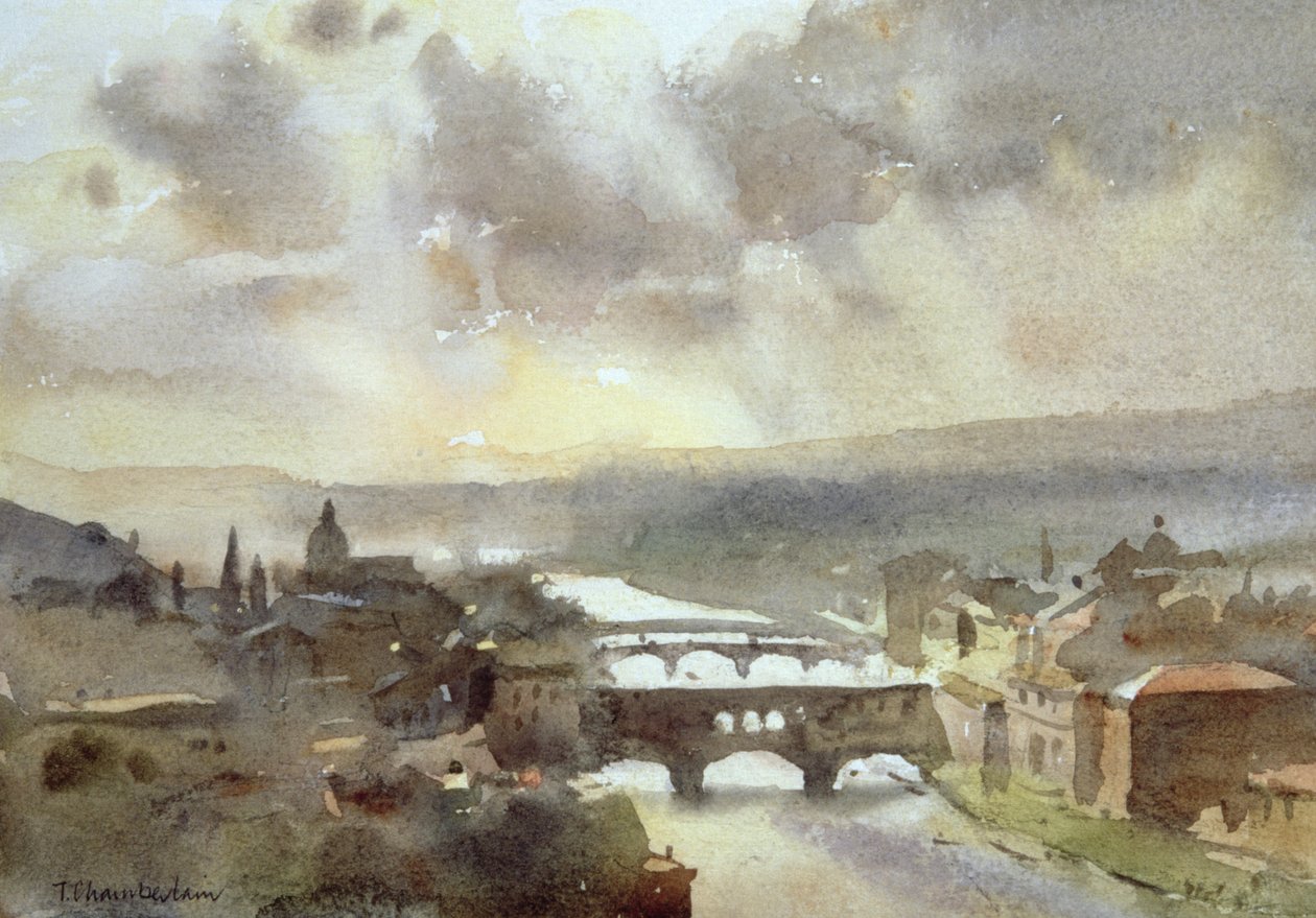 Arno Nehri, Floransa (kağıt üzerinde wc) by Trevor Chamberlain