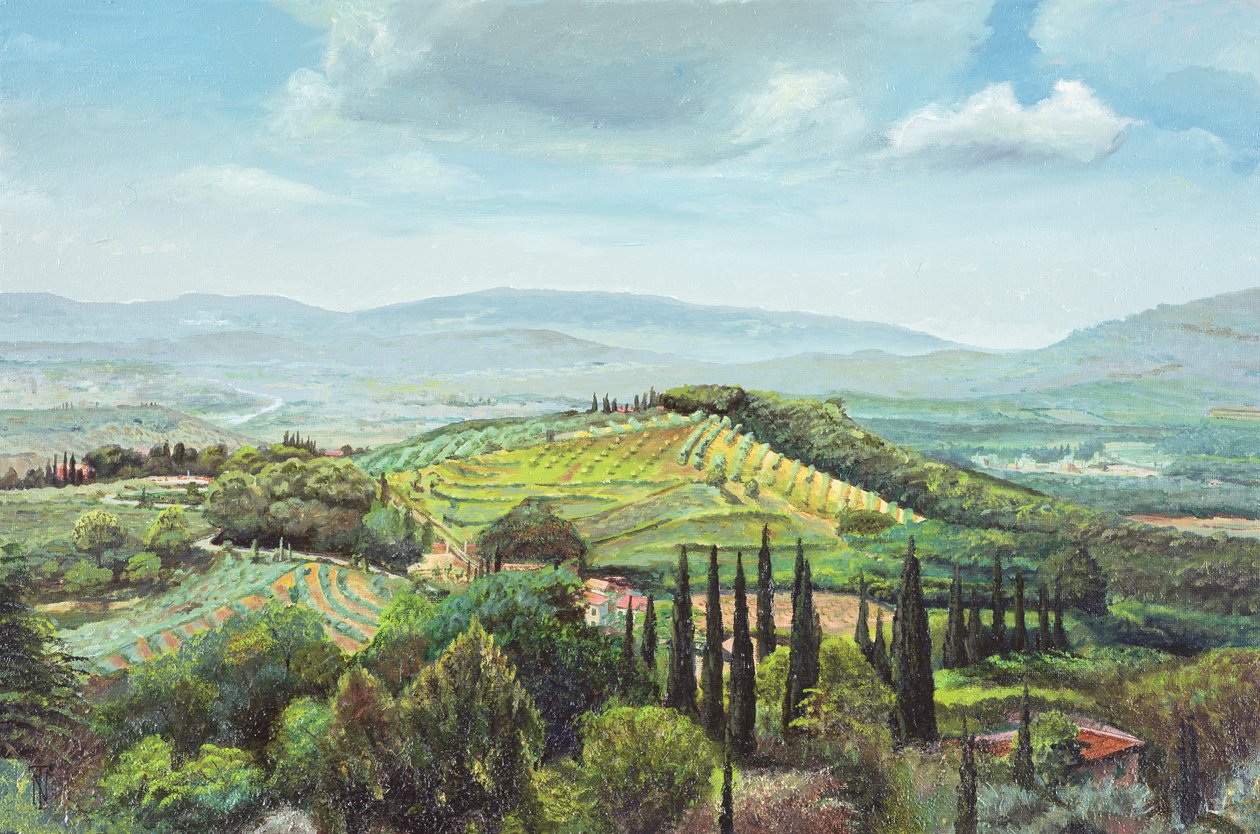 Rolling Hills, Pistoia, Toskana by Trevor Neal