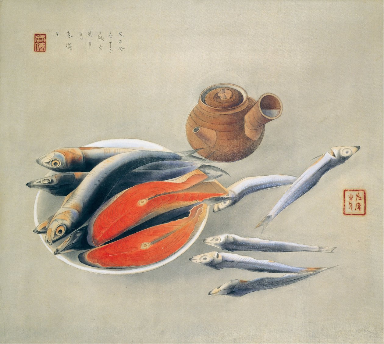 Natürmort by Tsuchida Bakusen