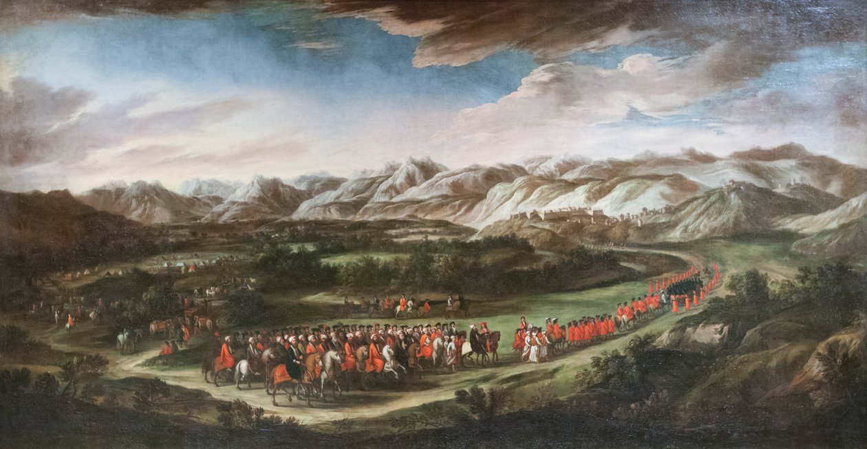 Büyükelçi alayı (tuval üzerine yağlıboya) by Turkish School