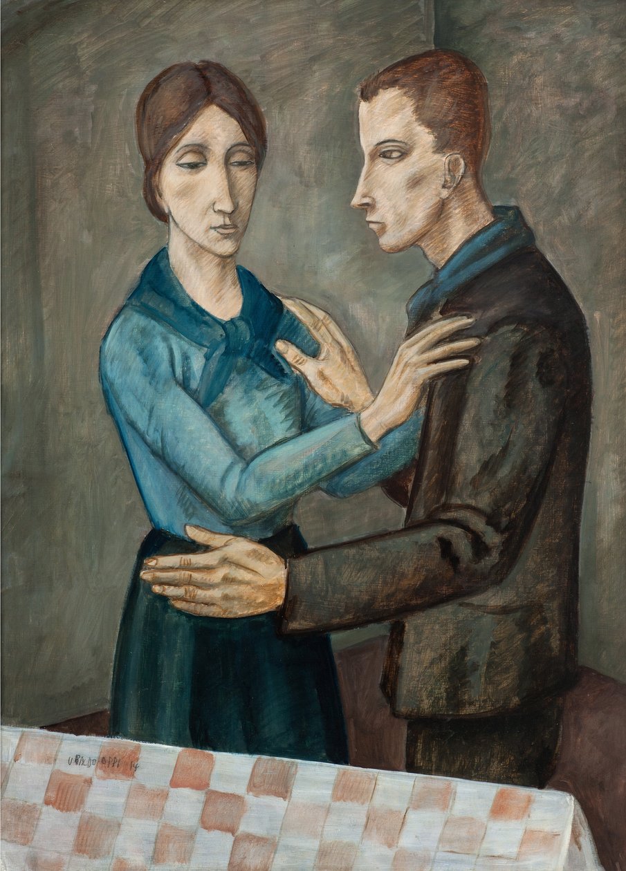 Nişanlı çift (veda) by Ubaldo Oppi
