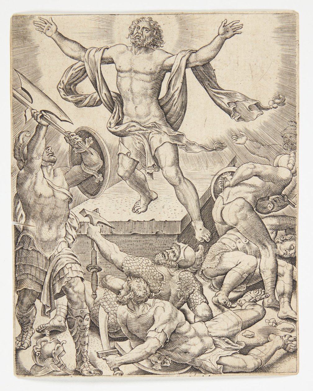 Diriliş by Ubekendt efter Dirck Volckertsz. Coornhert efter Maarten van Heemskerck