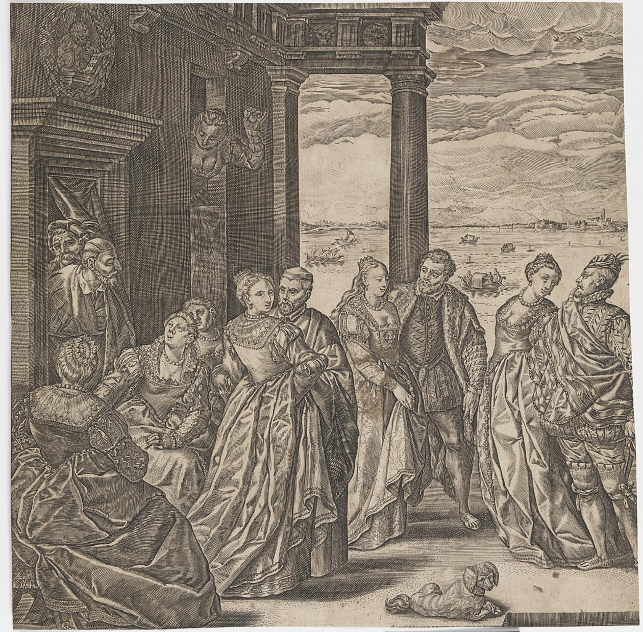 Venedik Balosu by Ubekendt nederlandsk 1600 tallet