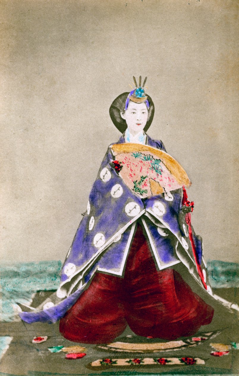 Haruho, Japonya İmparatoriçesi, 1873 1882 by Uchida Kyuichi