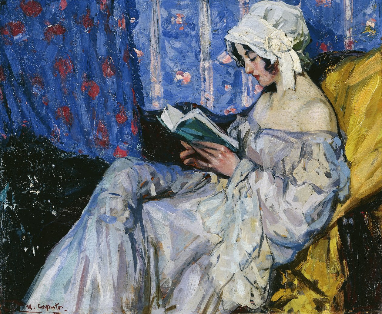 İç Mekanda Okuyan Bir Kız by Ulisse Caputo