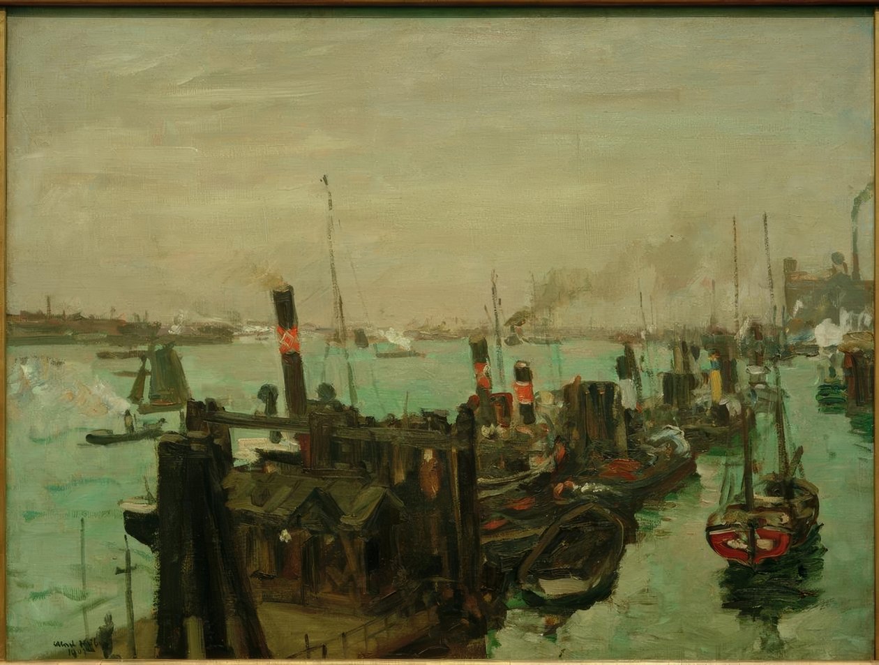 Hamburg limanında by Ulrich Hubner