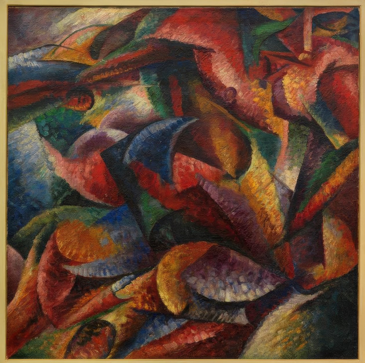 Bir insan vücudunun dinamizmi by Umberto Boccioni