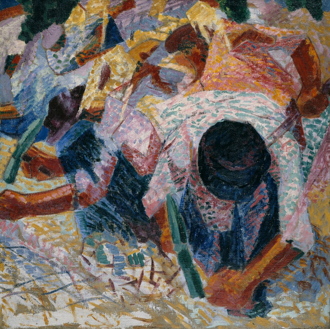 Sokak Döşemeciler, 1914. by Umberto Boccioni