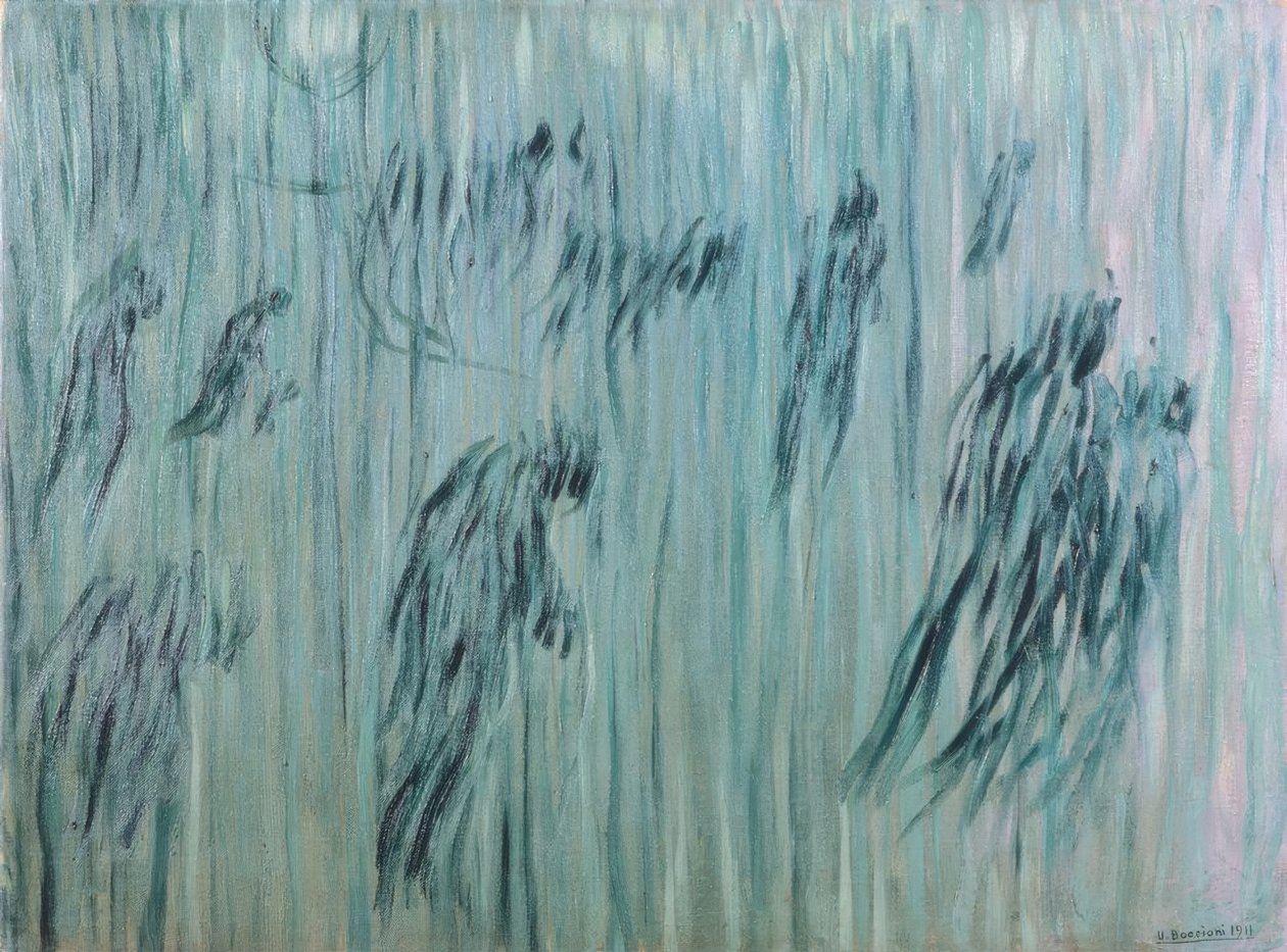 Kalanlar, 1911, by Umberto Boccioni