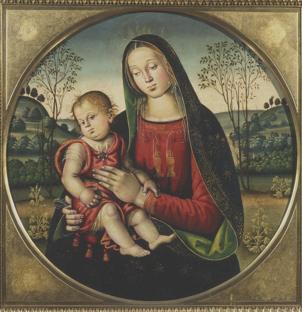 madonna ve çocuk by Umbrian School