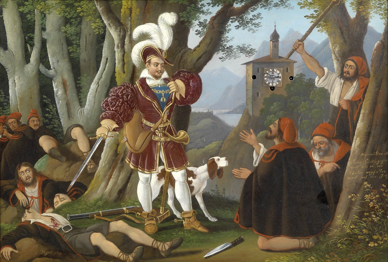 soyguncular ile İmparator Maximilian I by Unbekannt Unbekannt