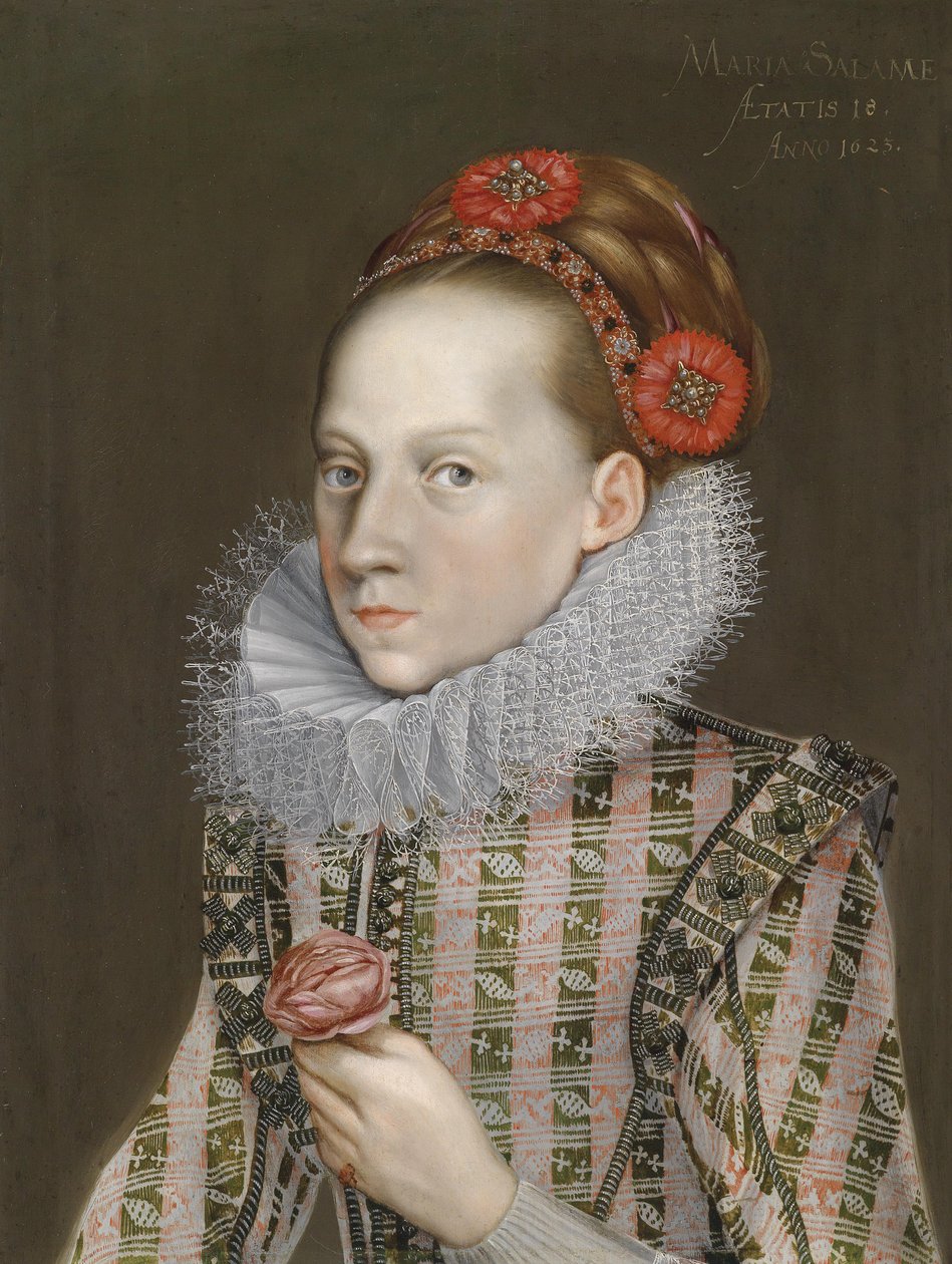 Maria Salome Aetatis 18 by Unbekannt Unbekannt