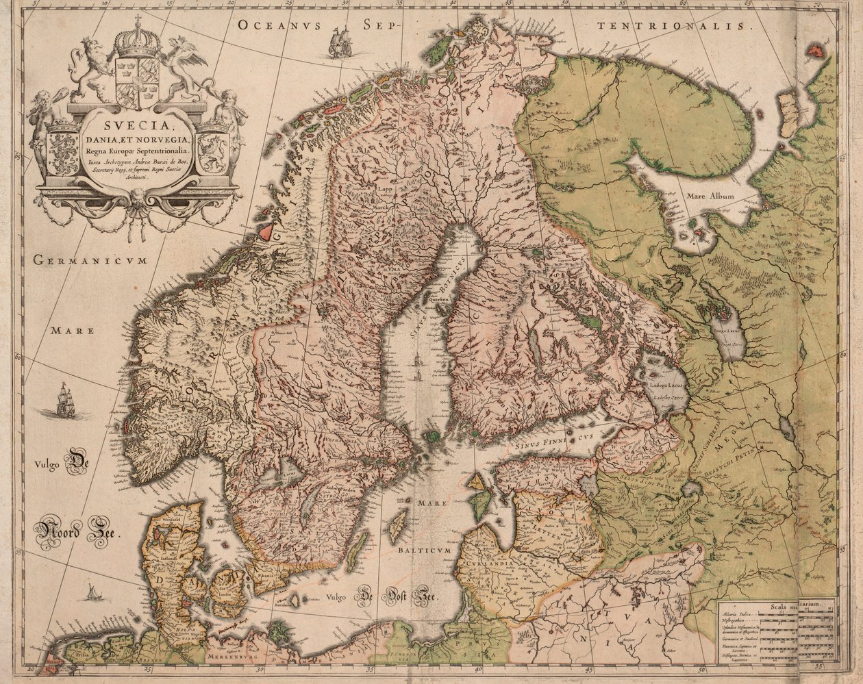 Svecia Danimarka ve Norvegia by Unbekannt Unbekannt