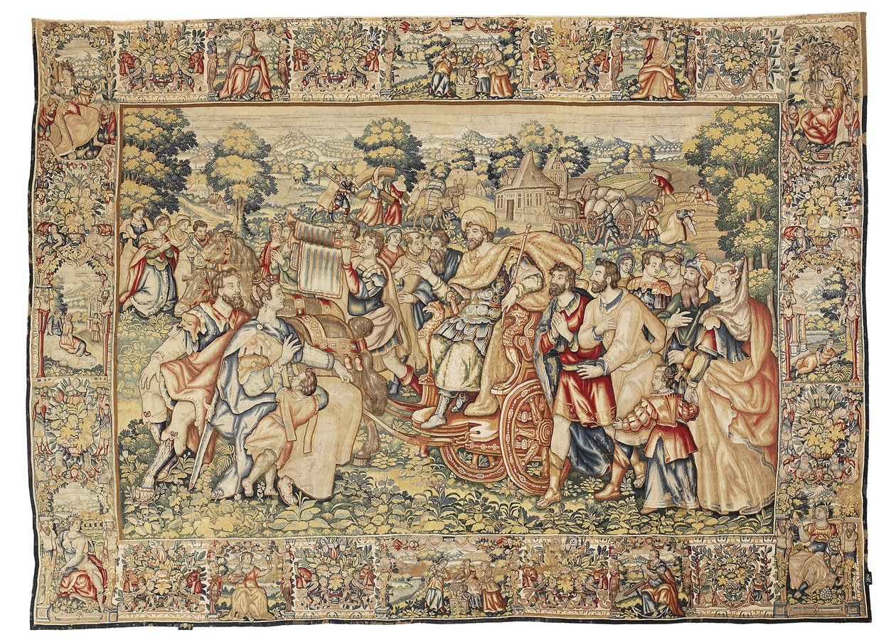 Goblen Jephthah ve kızı by Unbekannt Unbekannt
