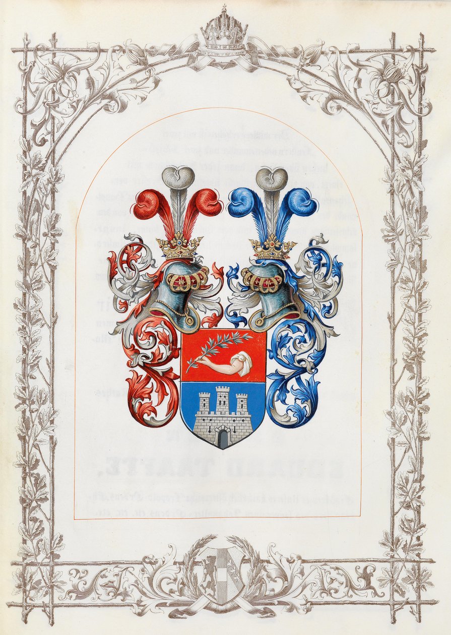 Dr. için binicilik diplomasından arması. Alois Ritter von Visini by Unbekannt Unbekannt