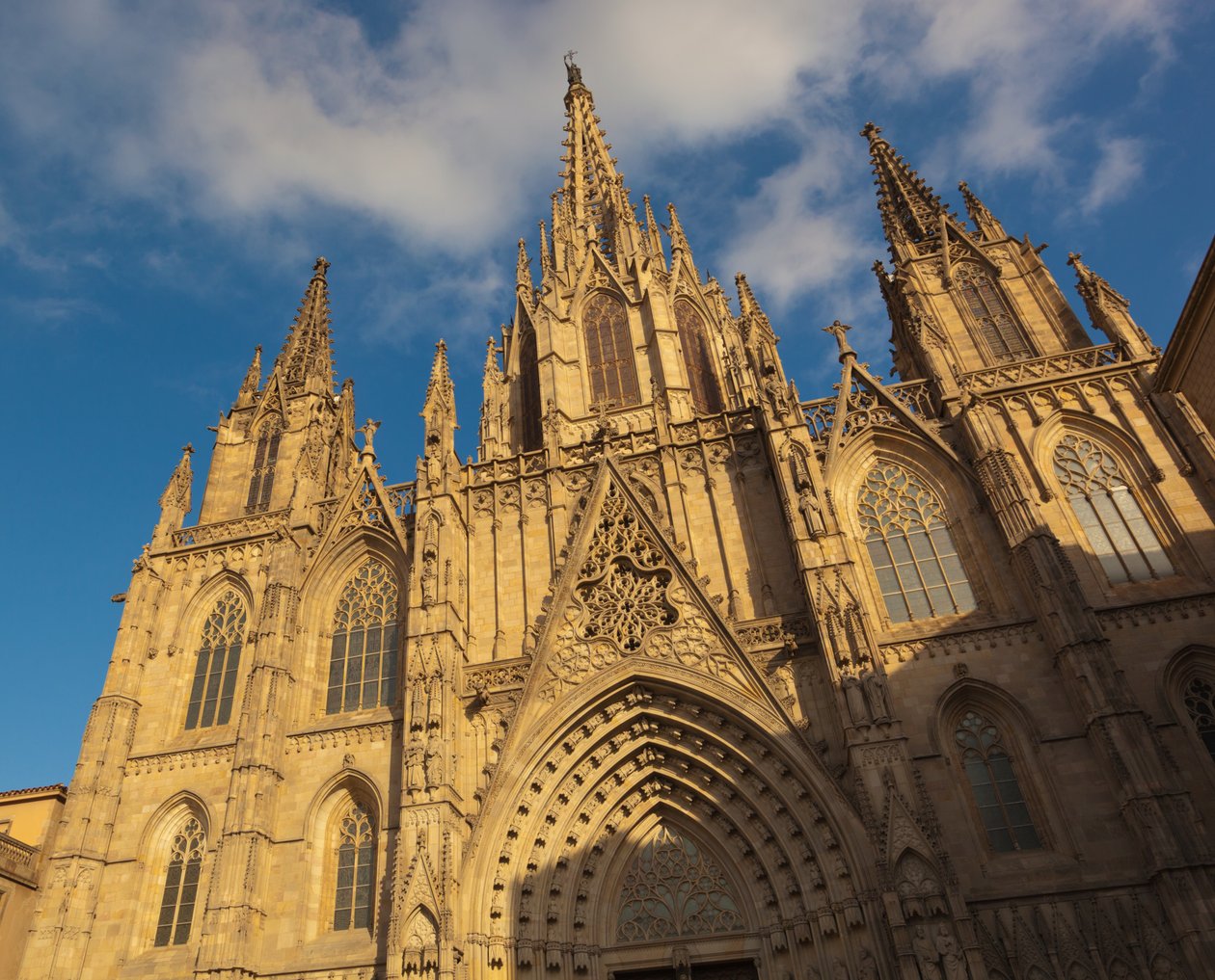 Barselona, İspanya. Gotik katedral. by Unbekannt Unbekannt