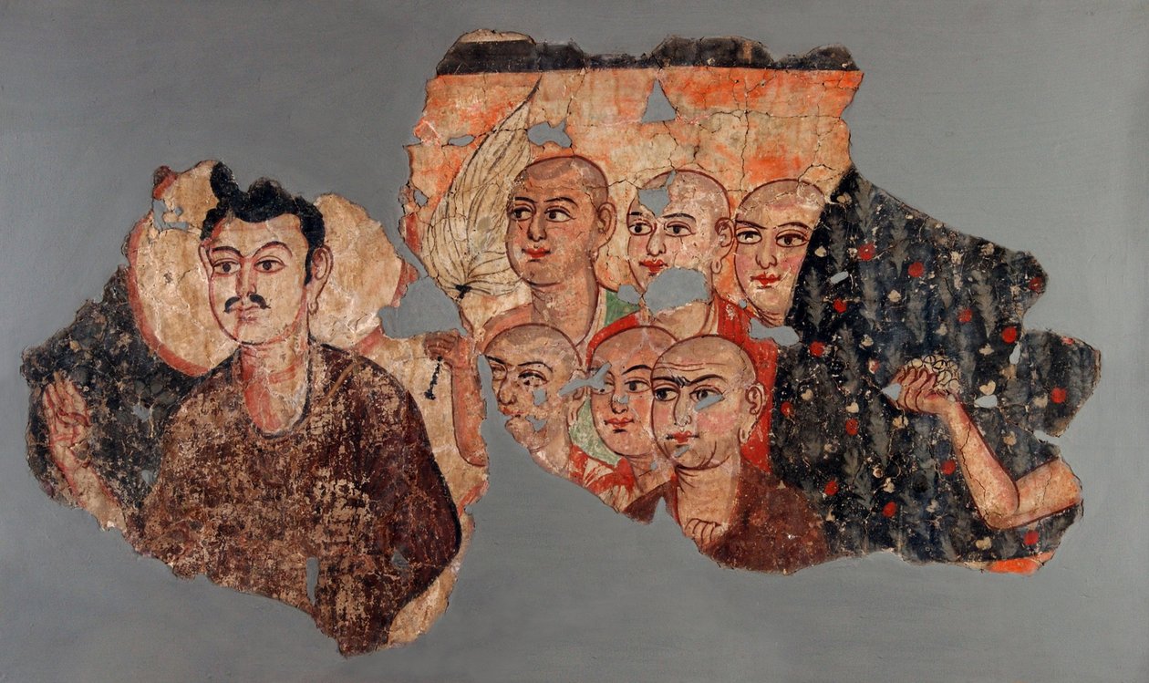 Buda altı öğrencisiyle by Unbekannt Unbekannt