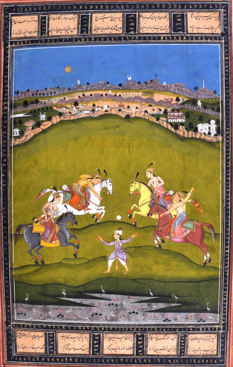 Chand Bibi Polo oynuyor by Unbekannt Unbekannt
