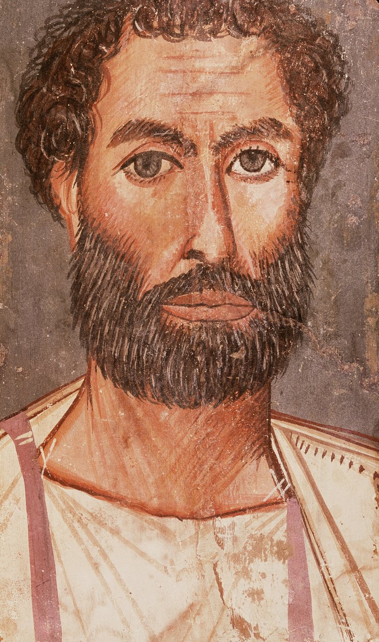 Fayum-bir adamın portresi by Unbekannt Unbekannt