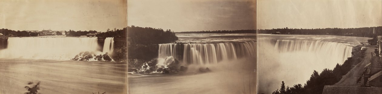 Niagara Şelalesi Üç Parçalı Panorama by Unbekannt Unbekannt