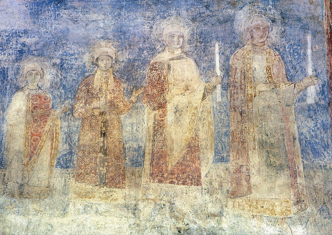 Princely grup portresi. Nefin güney duvarı. by Unbekannt Unbekannt