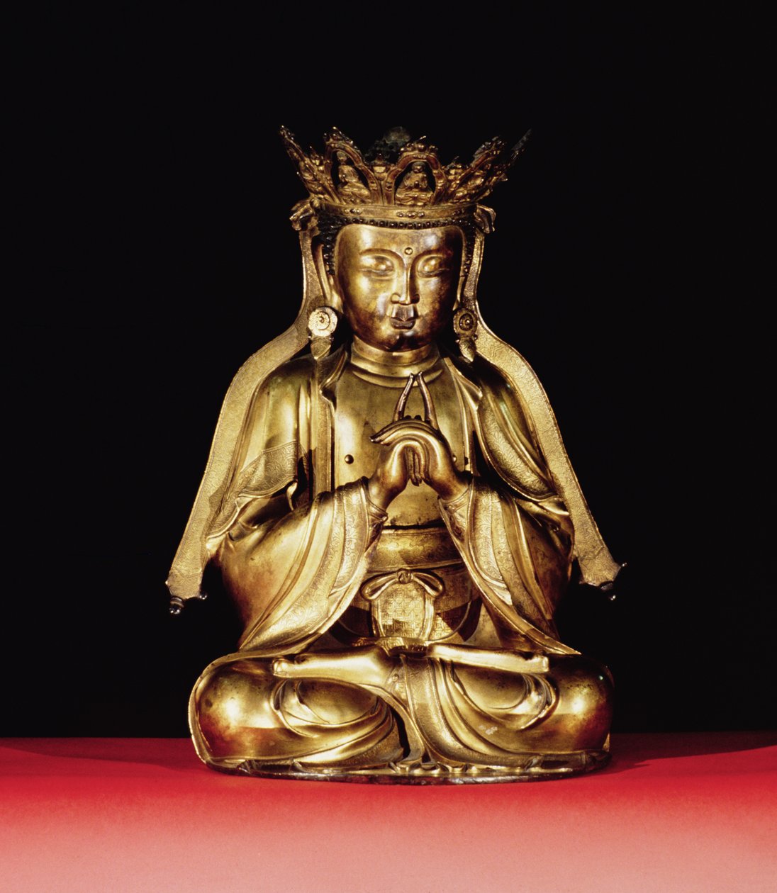 Oturan Buda (yaldızlı bronz) by Unbekannt Unbekannt