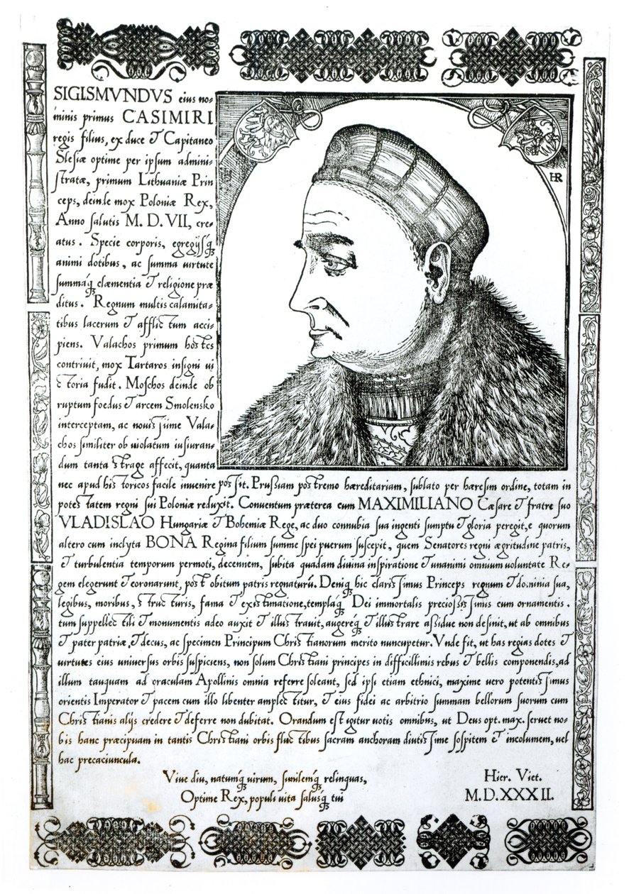 Sigismund I (1467-1548), 1532   by Unbekannt Unbekannt