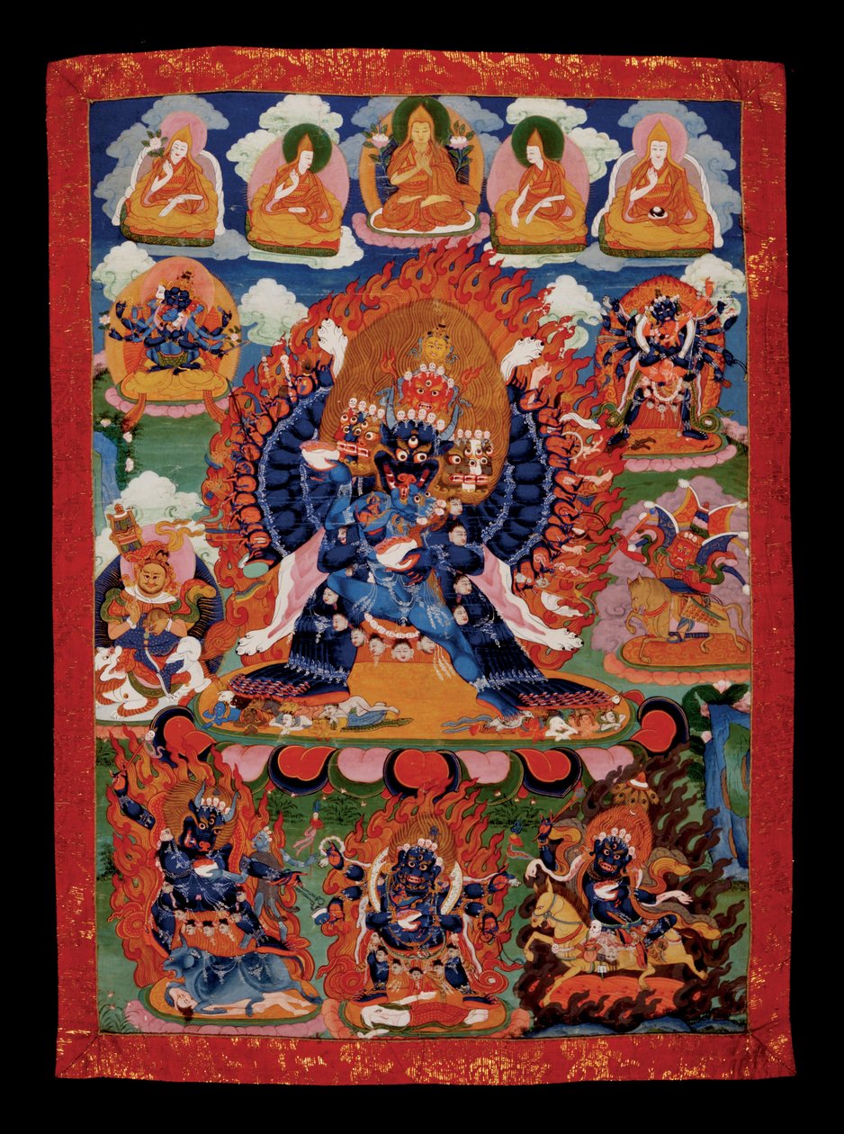 Tibet - Yamantaka Thanka Bölümü (anıt) by Unbekannt Unbekannt