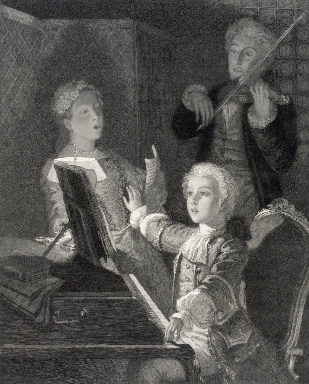 Çocukken Wolfgang Amadeus Mozart by Unbekannt Unbekannt