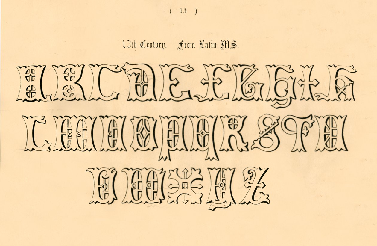 13. yüzyıl. Latince MS., 1862