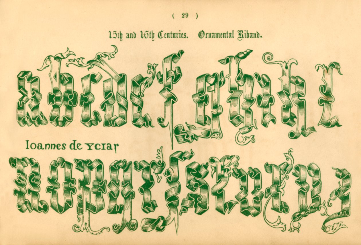15. ve 16. Yüzyıllar. Süs Riband, 1862 by Unbekannt