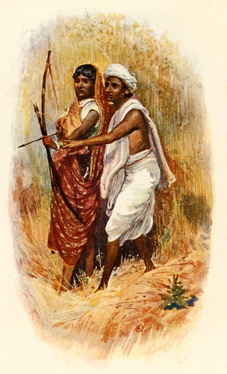 Bir Bhil Çifti, c1910. by Unbekannt