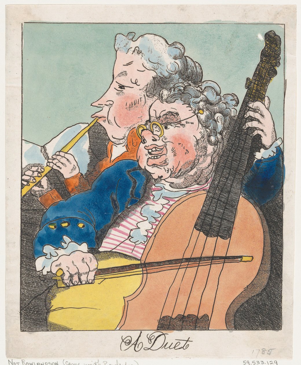 Bir Düet, 1785., 1785. by Unbekannt