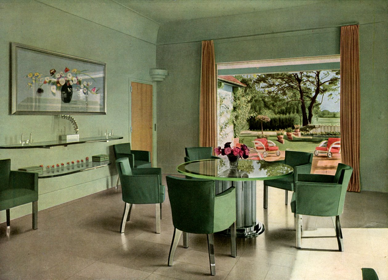 Bir Fransız yemek odası, 1938 by Unbekannt