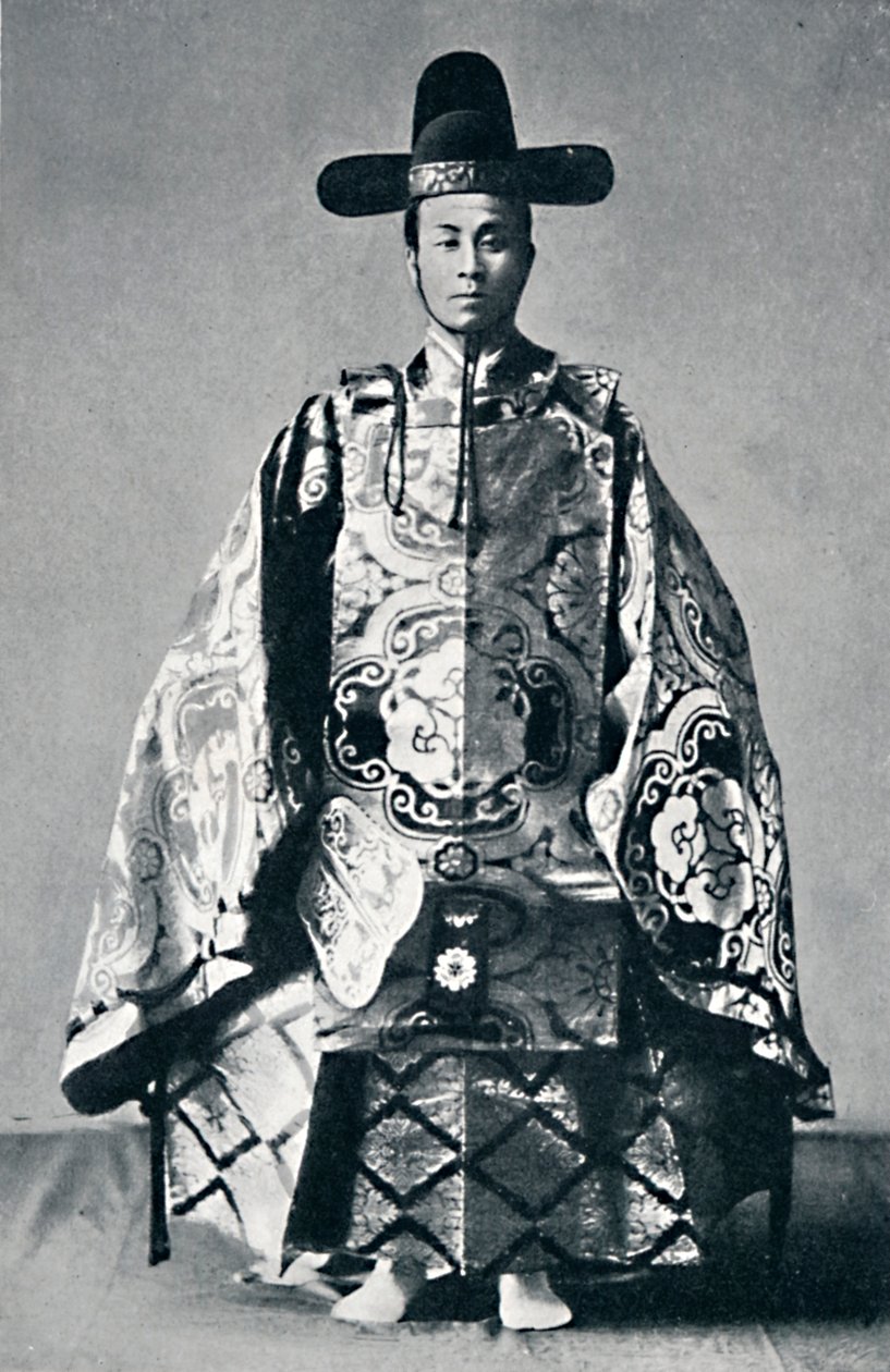 Eski elbiseli bir Japon saray soylusu, 1902 by Unbekannt