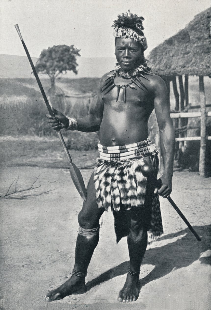 Bir Zulu şefi, 1902 by Unbekannt