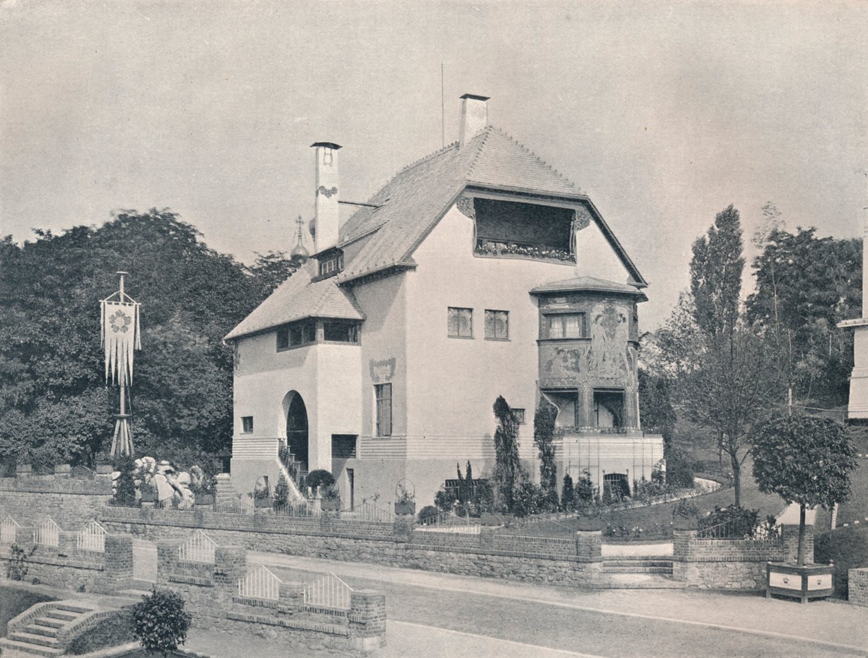 Hans Christiansen tarafından tasarlanan bir ev, c1901 1901-1902 by Unbekannt