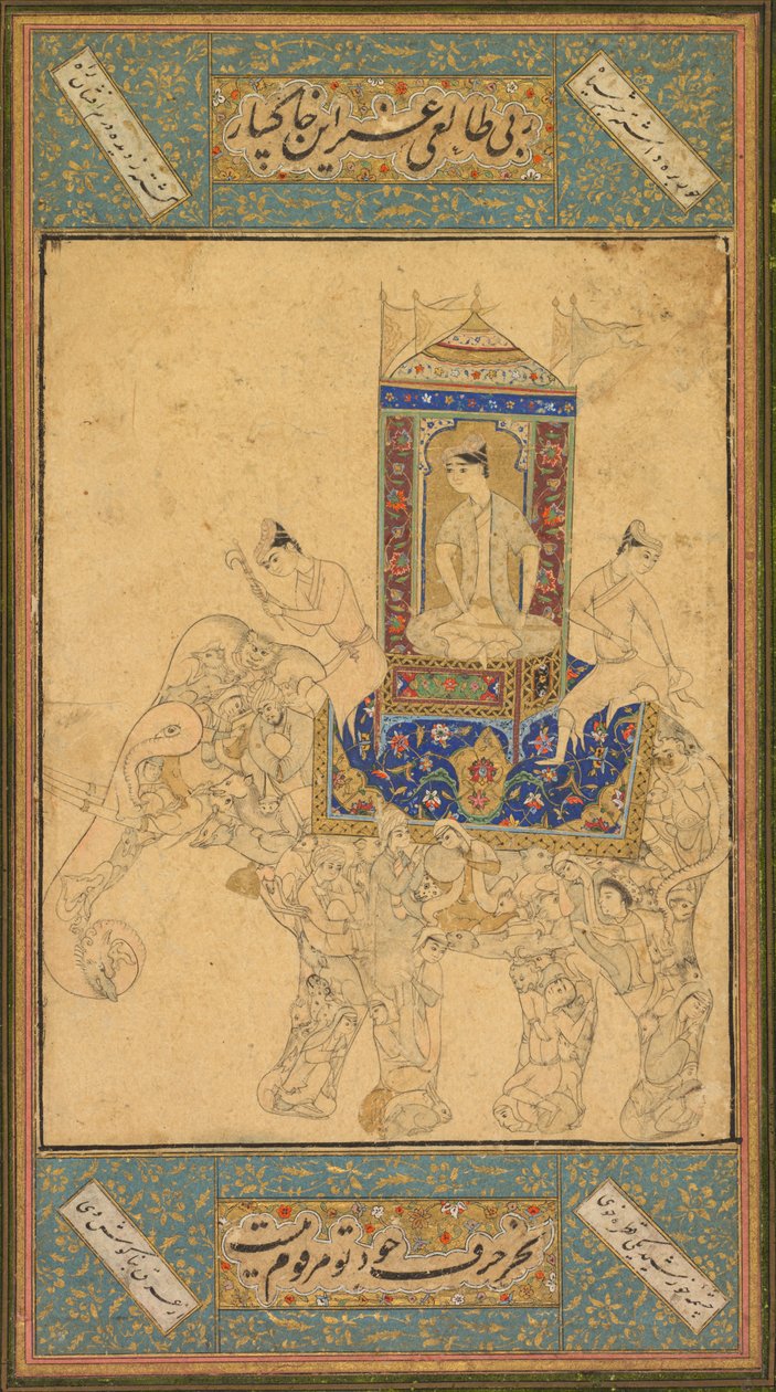 Bileşik bir file binen bir prens, c. 1590. by Unbekannt